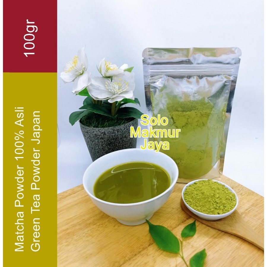 

100g green tea matcha powder / bubuk teh hijau jepang