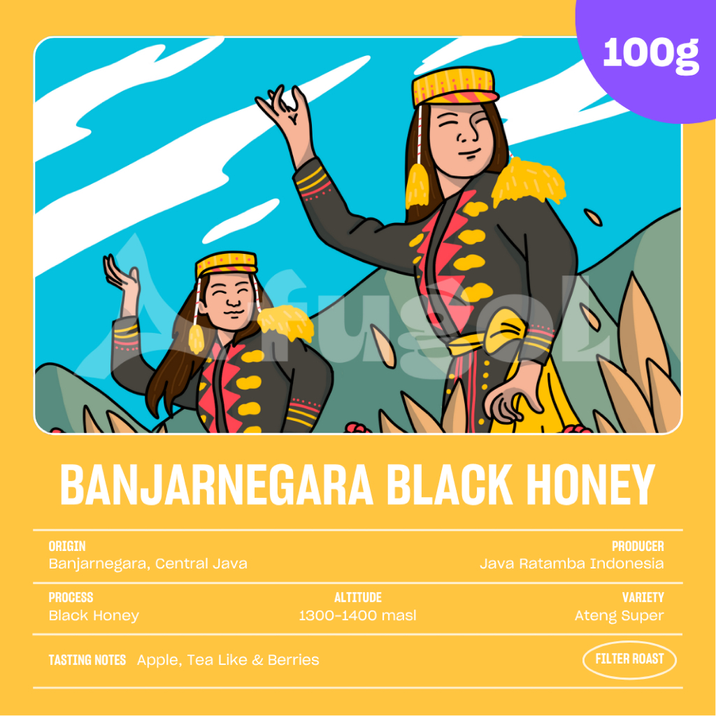 

Biji Kopi Arabika Banjarnegara Black Honey (100 gram) Single Origin Specialty