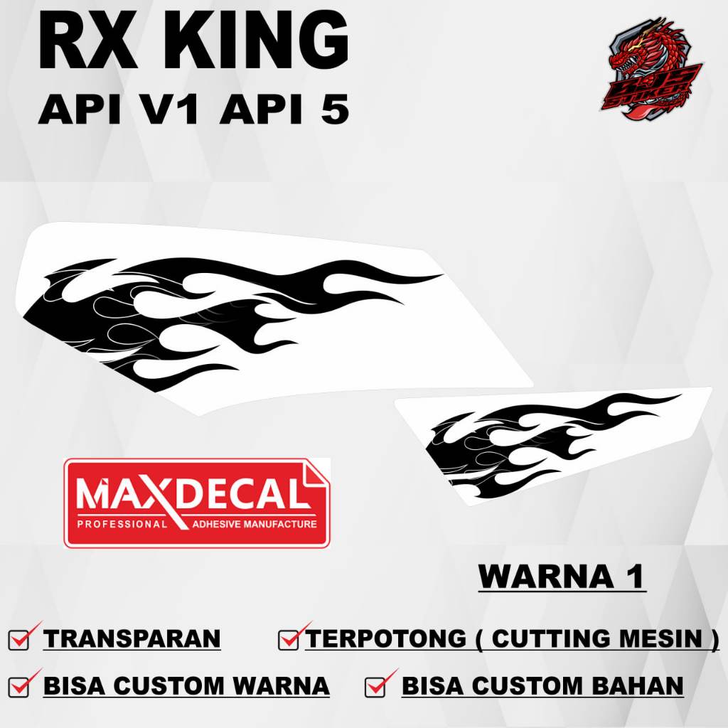 Stiker RX KING / Striping RX KING / Striping Decal RX KING API V1