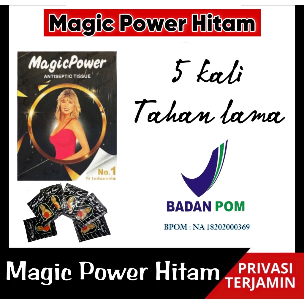 Tissue Magic Power 1Box Isi 6 Sachet / Tisu Megic / Tissue Tahan Lama / Tissu Magic Ampuh Tahan Lama