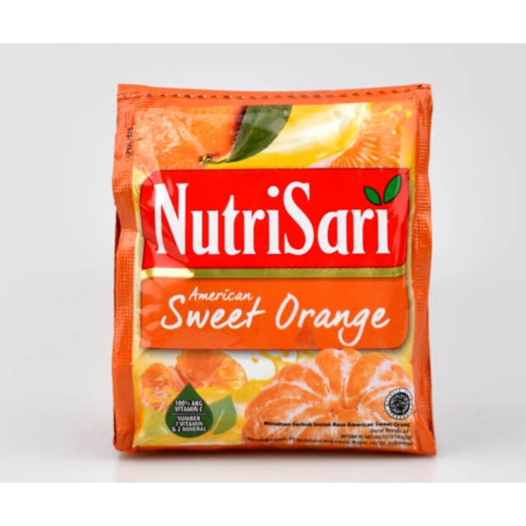 

Nutrisari sweet orange 14g 1 renceng 10 pcs