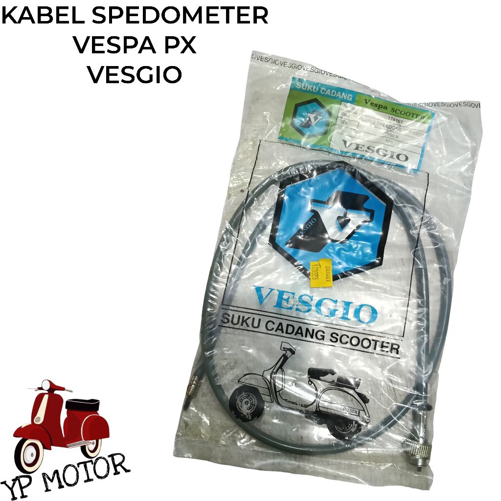 VESGIO Kabel Spedometer Spedo Spido Vespa PX Sparepart Aksesoris Variasi Sukucadang Vespa