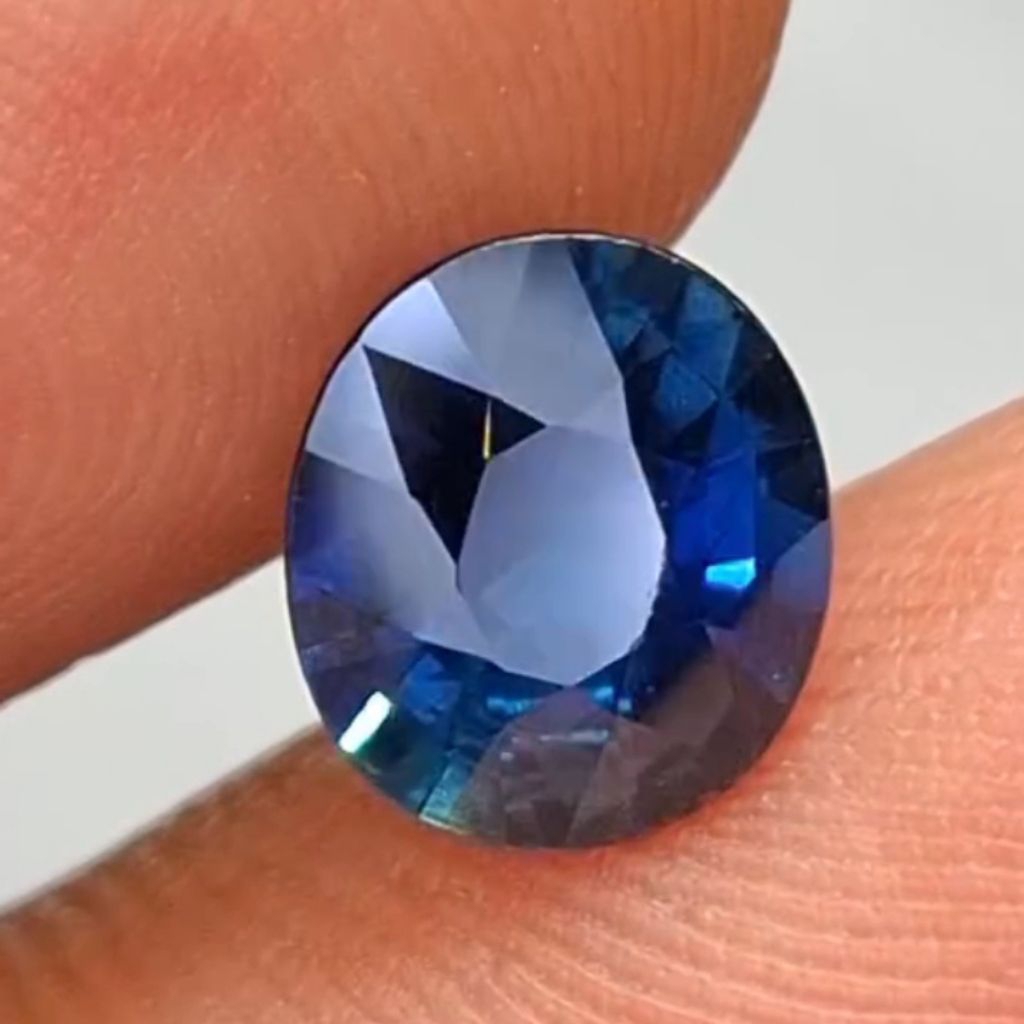 Natural Blue Sapphire 1.14ct H Madagascar HQ Full of Luster Id Card CGL Lab