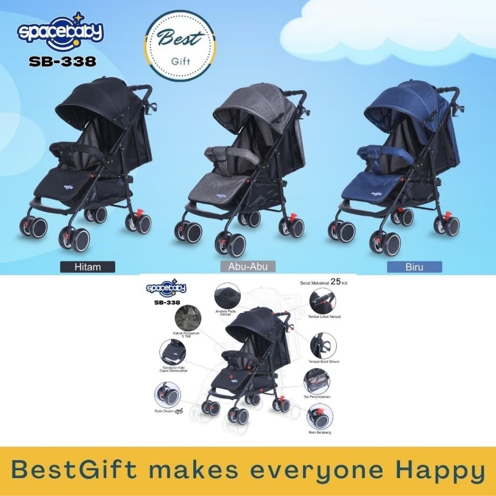 SPACEBABY SB-338 KERETA DORONG ANAK