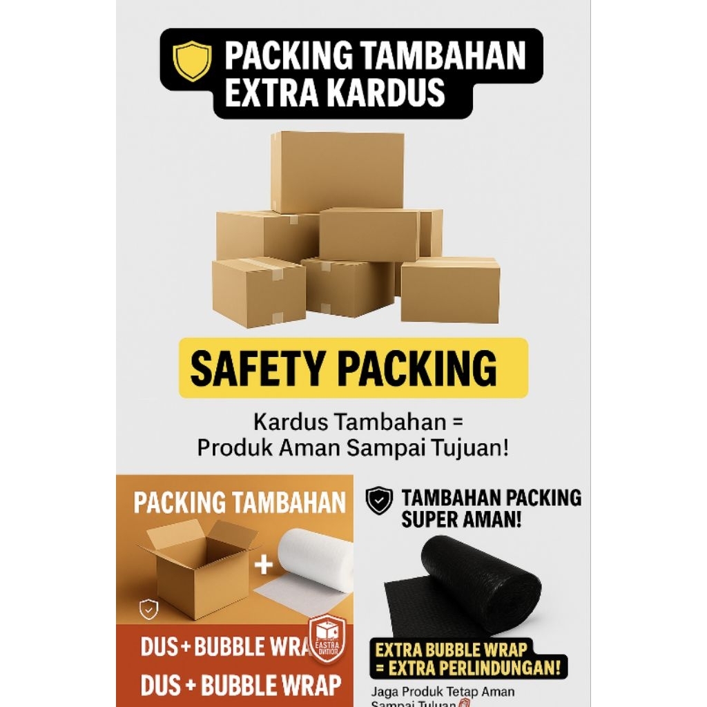 

Extra Bubble Warp & Extra Kardus - Paking Tambahan Agar Produk Lebih Aman