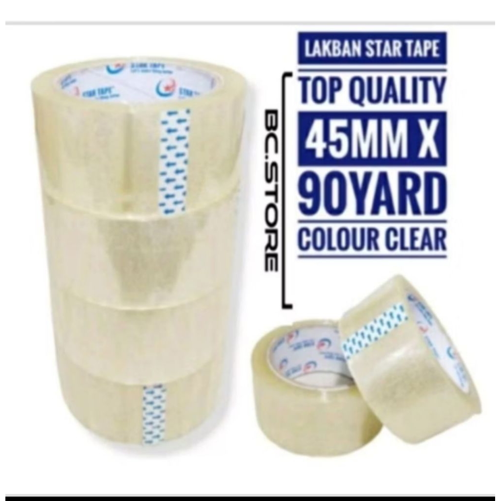 

lakban bening murah 45 MM x 90 yard