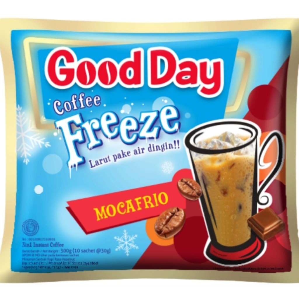 

Good Day Freeze kopi instan bubuk larut pakai Air Dingin