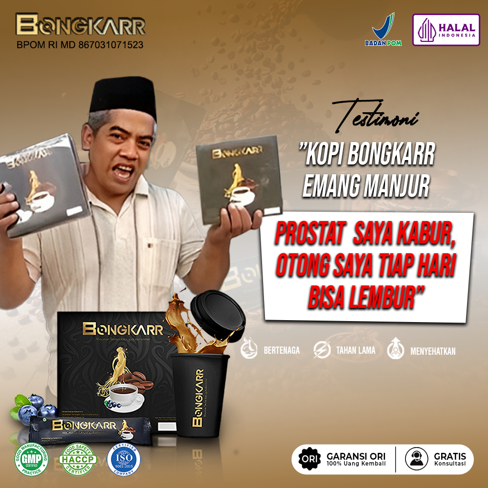 

KOPI BONGKARR ORIGINAL MINUMAN INSTAN EXTRA GINGSENG 100% BPOM & HALAL- KOPI
