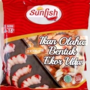 

sunfish olahan ikan bentuk ekor udang