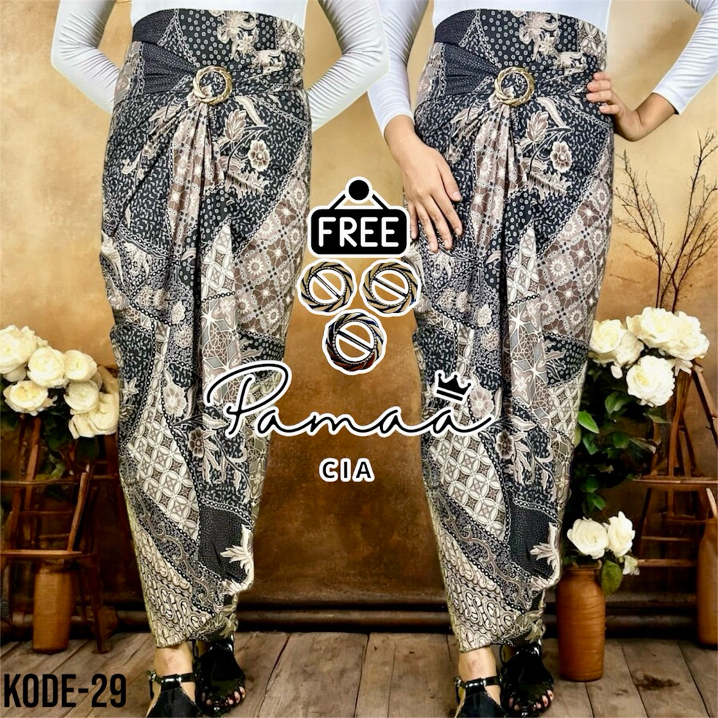 rok lilit serut motif batik moderen kondangan tunanggan nikhaan wisuda kegereja formal non formal pa