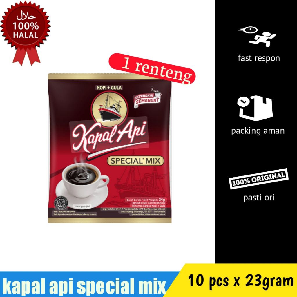 

kopi kapal api special mix 1 renteng isi 10pcs