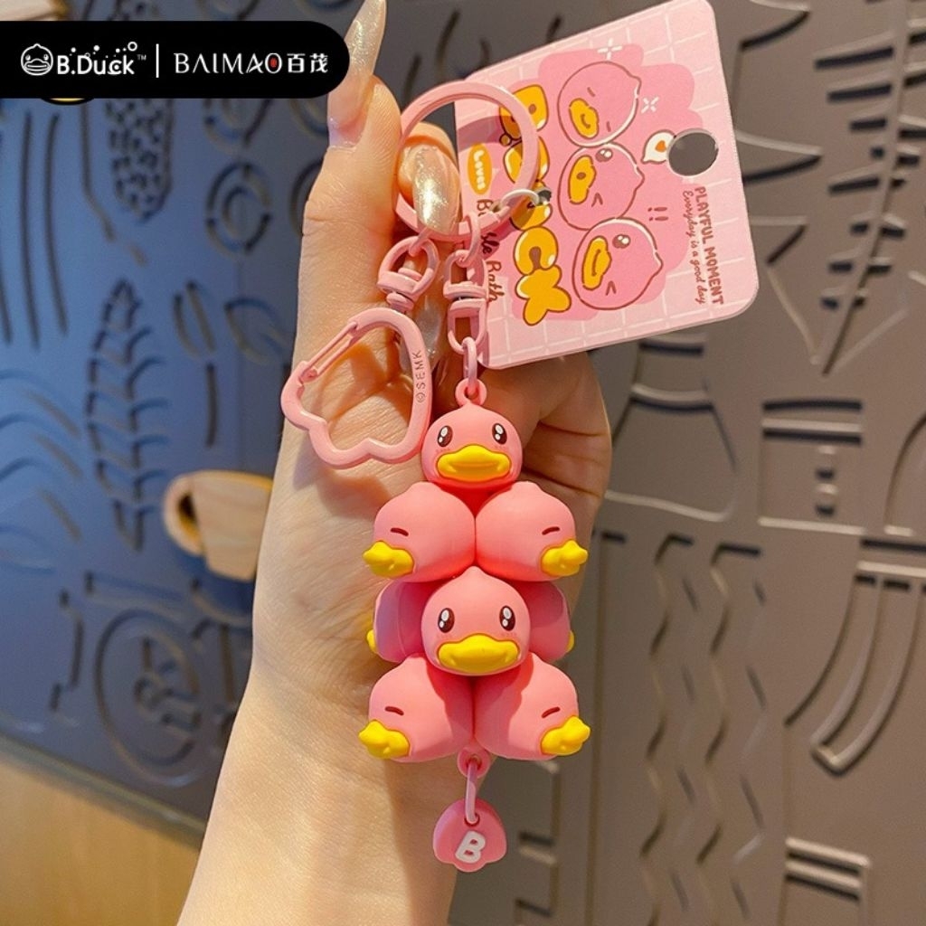 Gantungan B.Duck Tumpuk  - Warna Pink