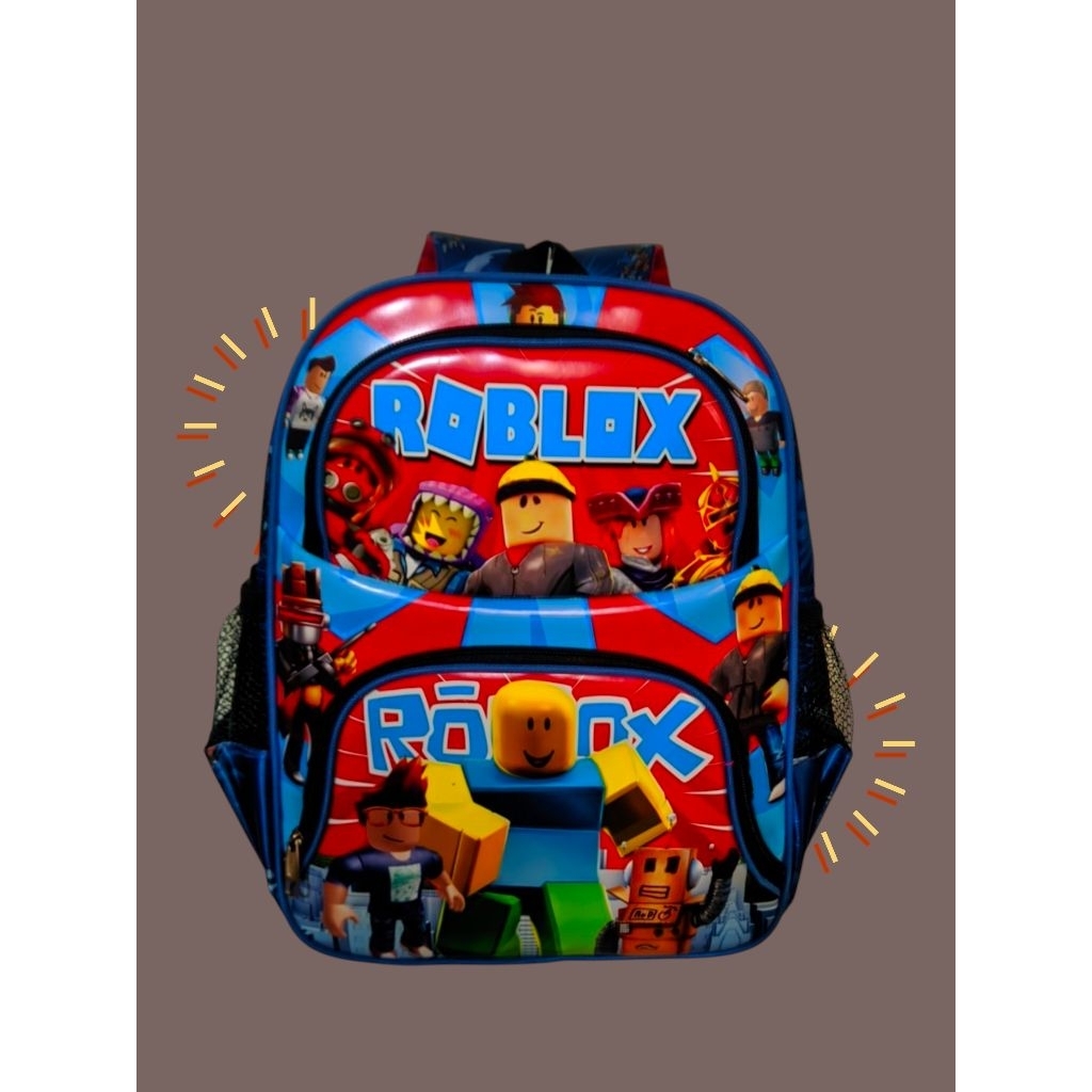 TAS RANSEL ANAK ROBLOX TK/PAUD MERAH/BIRU TAS ROBLOX TERBARU fashion
