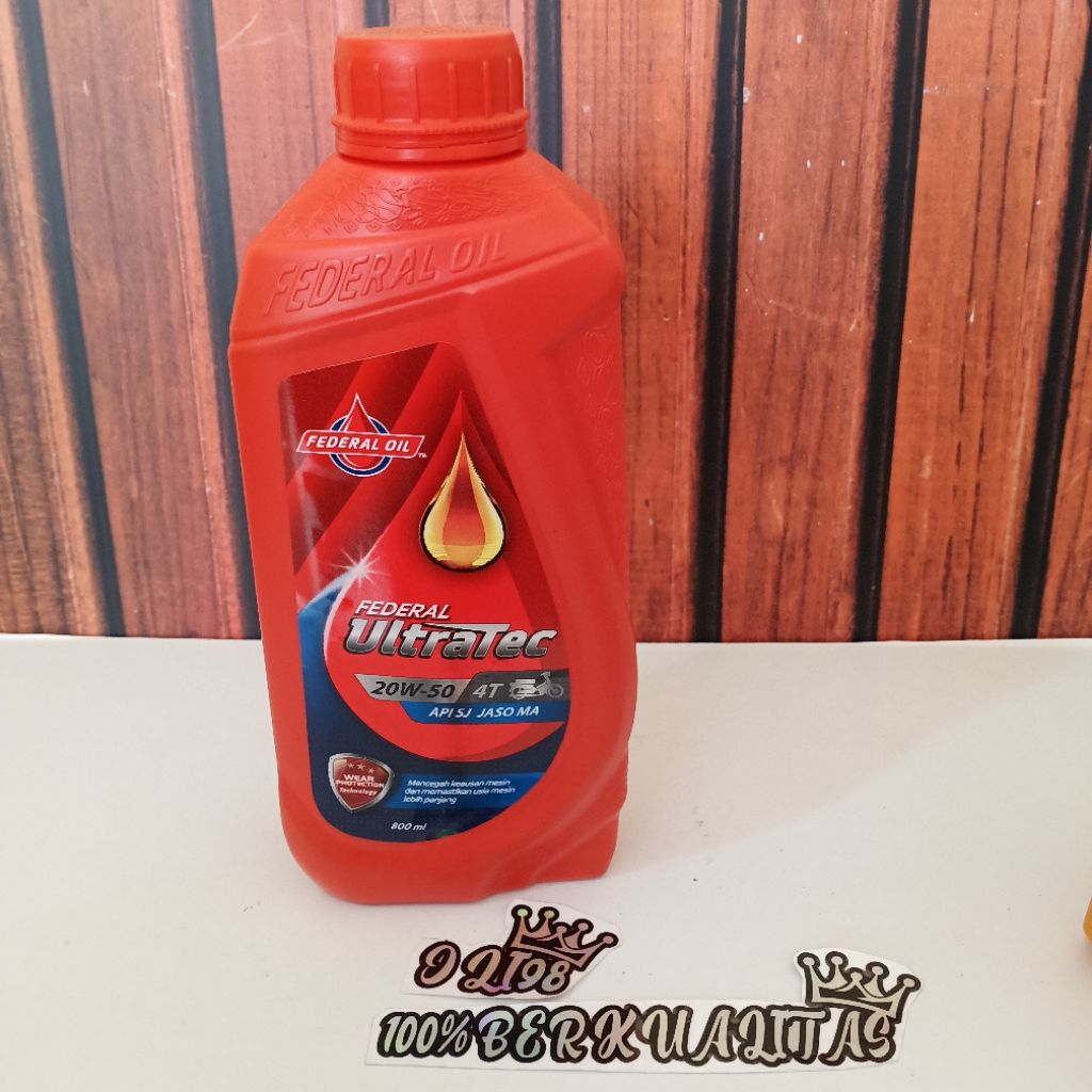 OLI OIL FEDERAL ULTRATEC 0,8 PELUMAS OLI MESIN MOTOR