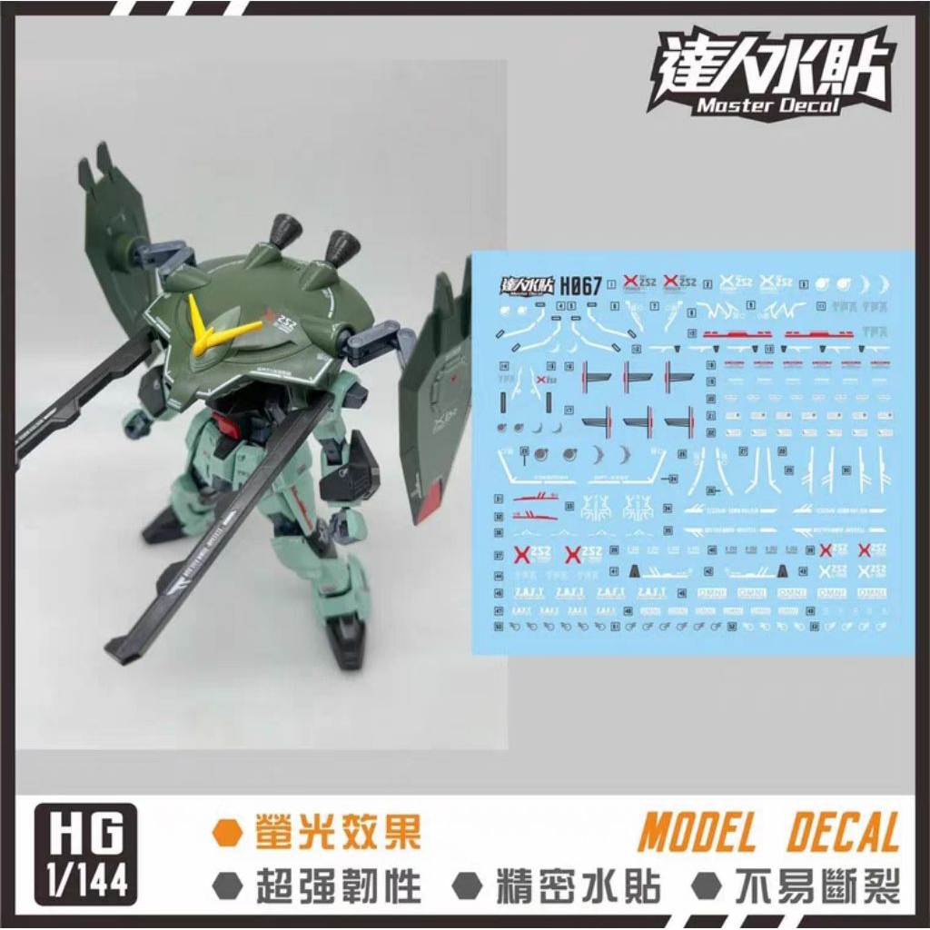 HG 1/144 FORBIDDEN GUNDAM WATER DECAL MASTER DECAL