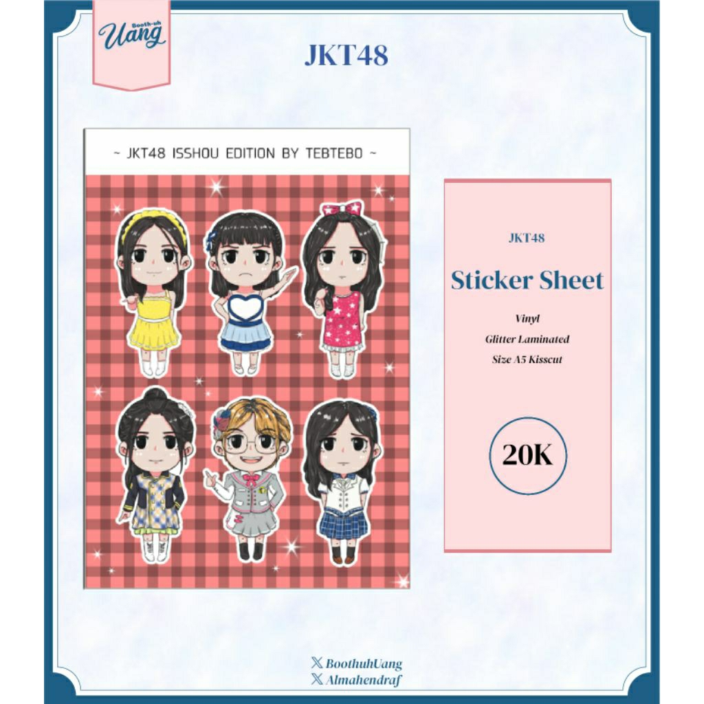 

Sticker Sheet JKT48 Isshou by tebtebo