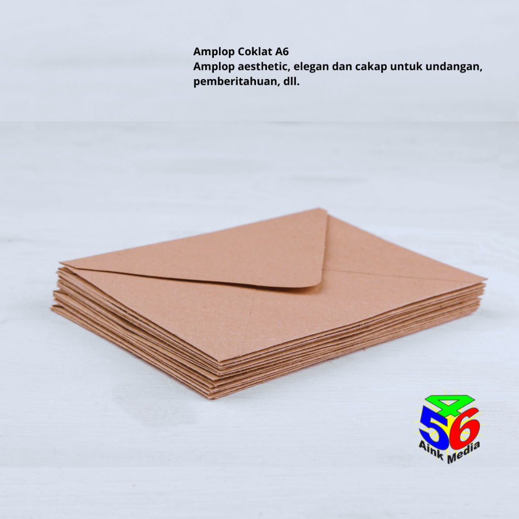 

Amplop Coklat Aesthetic A6 / Amplop Ukuran 15 x 11 Cm