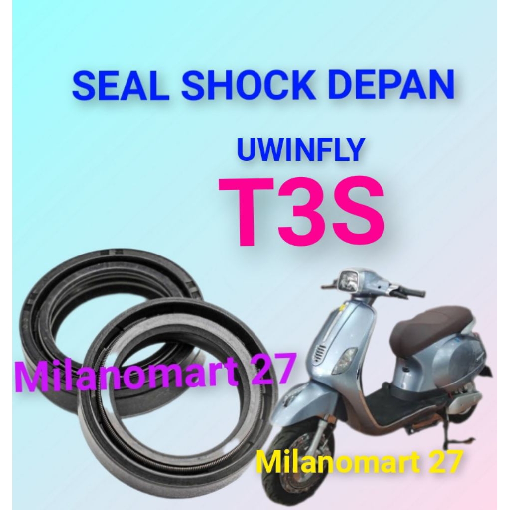 seal shock depan uwinfly t3s sil skok depan motor listrik uwinfly t3s