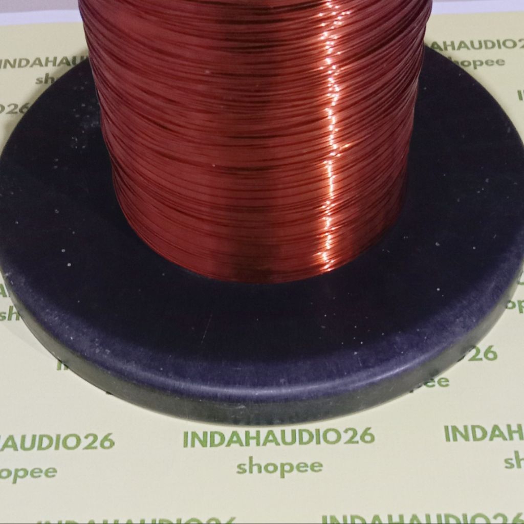 1 meter 0,4mm kawat tembaga email trafo diameter 0.4mm meteran . ukuran 0.4 mm 1 meter . size 0.40mm