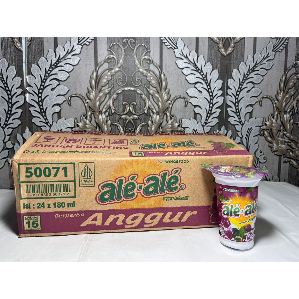 

ALE - ALE 1 DUS ISI 24 CUP/ALE ALE GRAPE/ ALE ALE STRAWBERRY/ MINUMAN