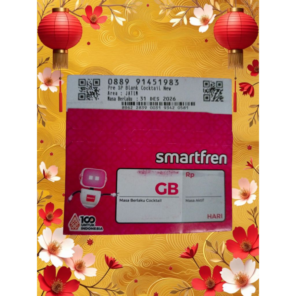 nomor cantik smartfren seri tahun lahir 8899 145 1983
