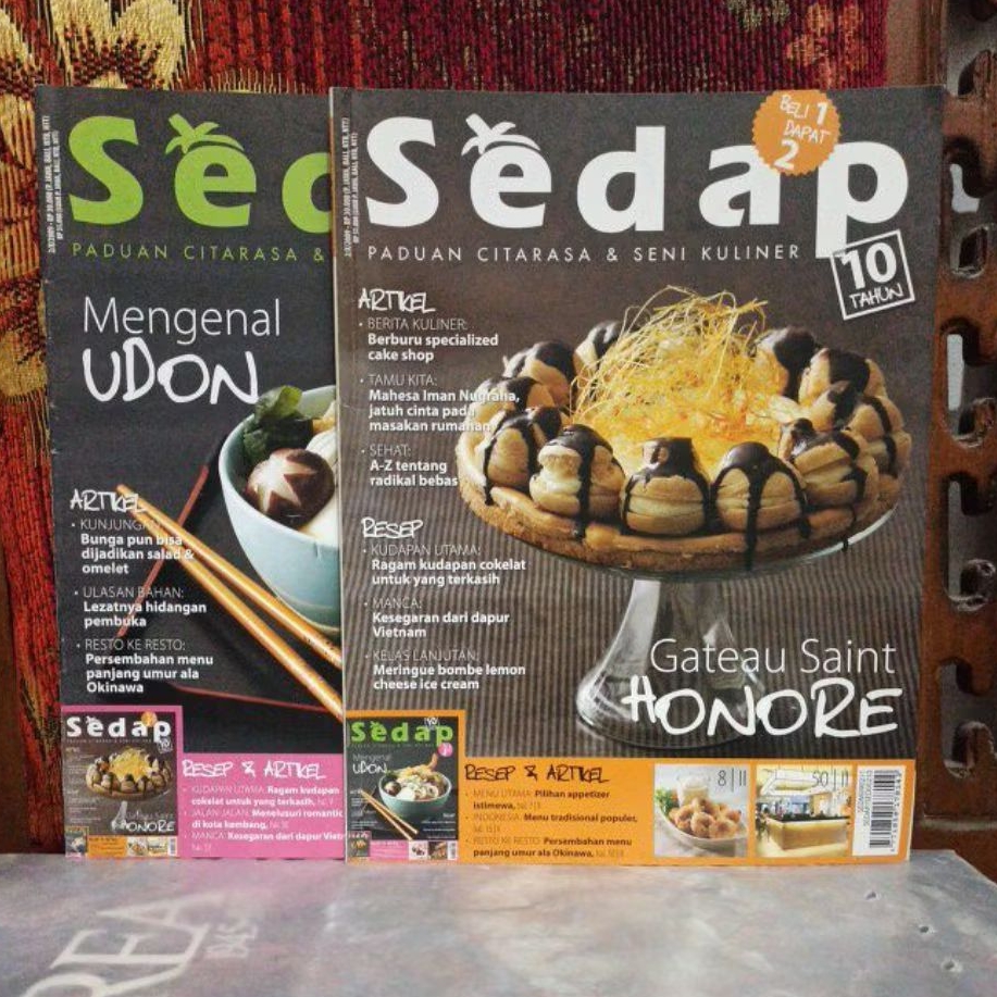 Majalah Original Sedap 10 TAHUN BELI 1 DAPAT 2 Bekas