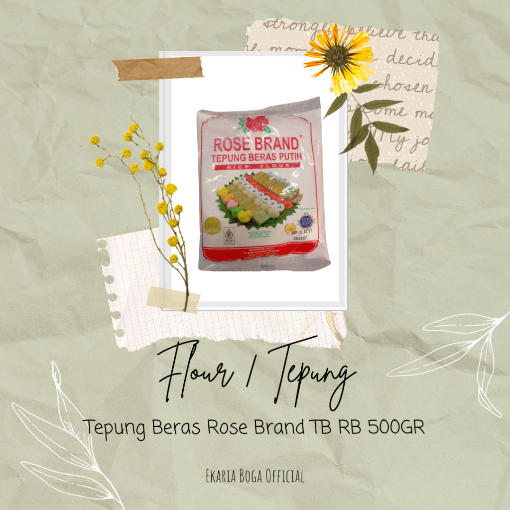 

FLOUR | TEPUNG ketan | ROSEBRAND | ROSEBRAND | TEPUNG BERAS TB RB 500GR