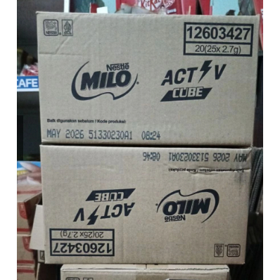 

Milo Energi Actv Cube 1Karton Isi 20pack (1Pack Isi 25Pcs)