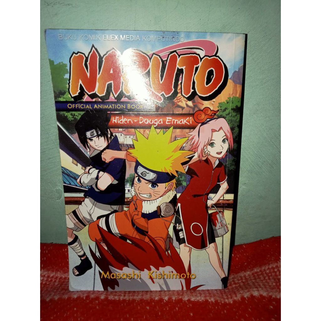 Komik bekas Naruto official animation book