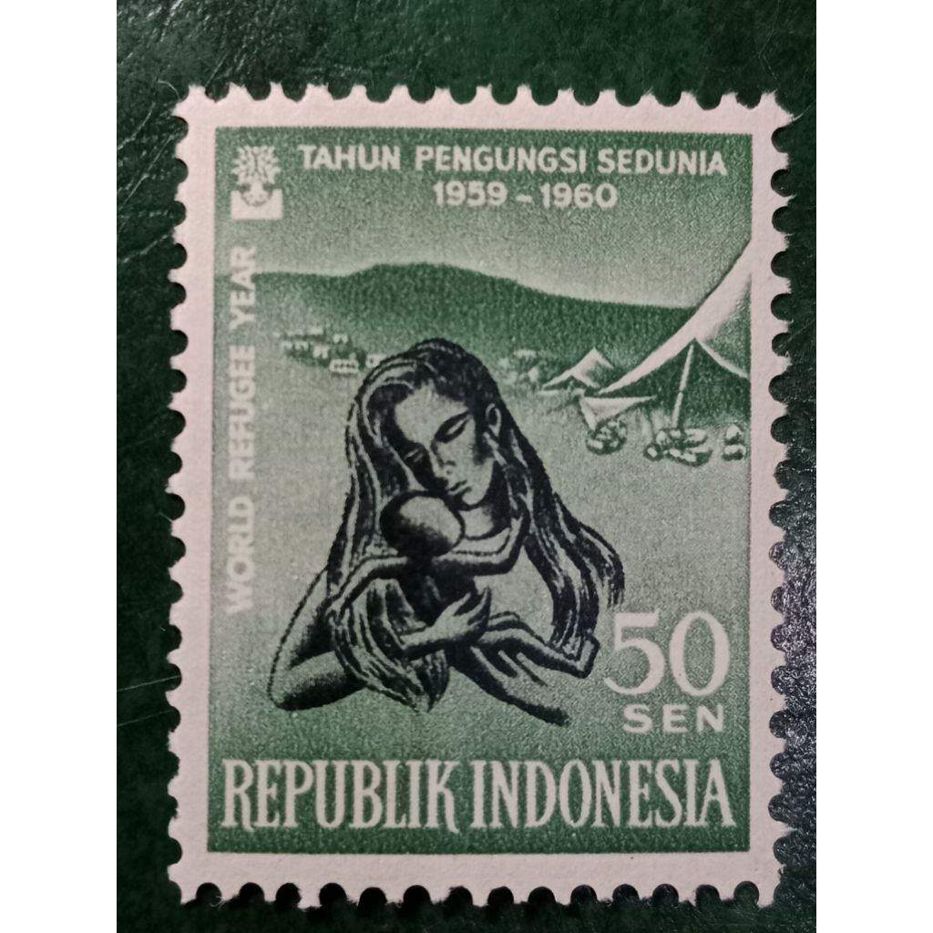 

Prangko Indonesia 50 Sen Tahun 1960 UN USED