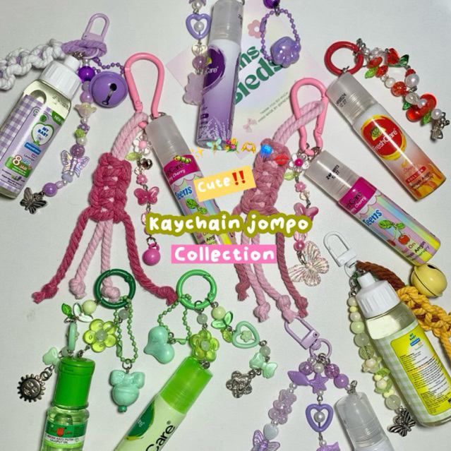 Keychain Jompo by winsbeads/ bagcharm jompo freshcare ✨(ganci bermanfaat untuk para remaja jompo)