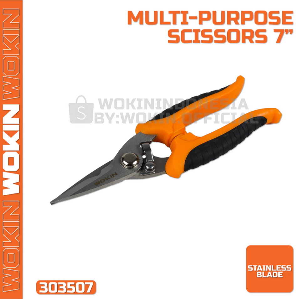 

Multi-Purpose Scissors / Gunting Serbaguna Wokin - 303507