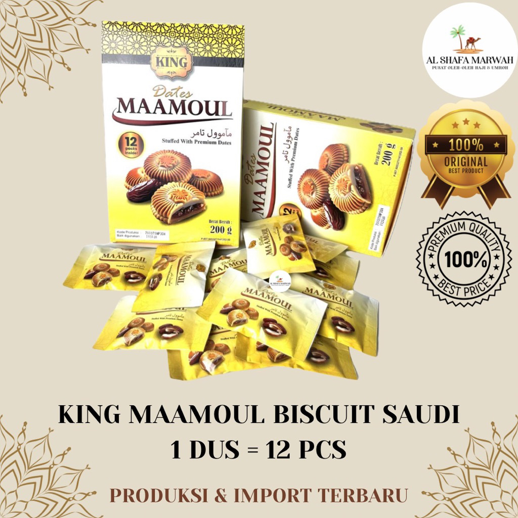 

King Maamoul Biscuit Saudi Isi 12 Pcs | Maamoul | Biskuit Maamoul | Biskuit Kurma