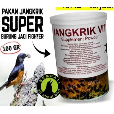 NEW PRODUCT angkrik Vit Sempati Pakan Khusus Jangkrik Untuk Burung Murai Kacer Cucak Anis Jadi Gacor