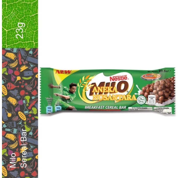 

Milo Sereal Bar Cokelat 23gram Milo Sereal Bar 23.5 gram Promo