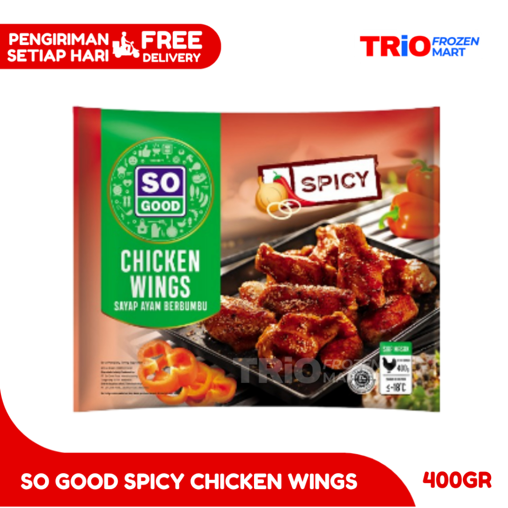 

So Good Spicy Wing 400gr - Chicken Wing Sayap Ayam