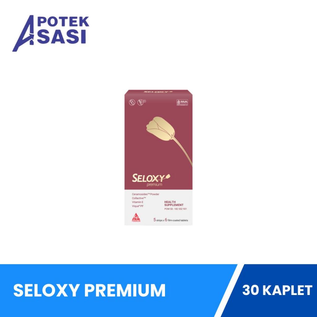 Seloxy Premium Box Isi 5 Strip - Vitamin Kulit Anti Penuaan Dini Anti Kerutan