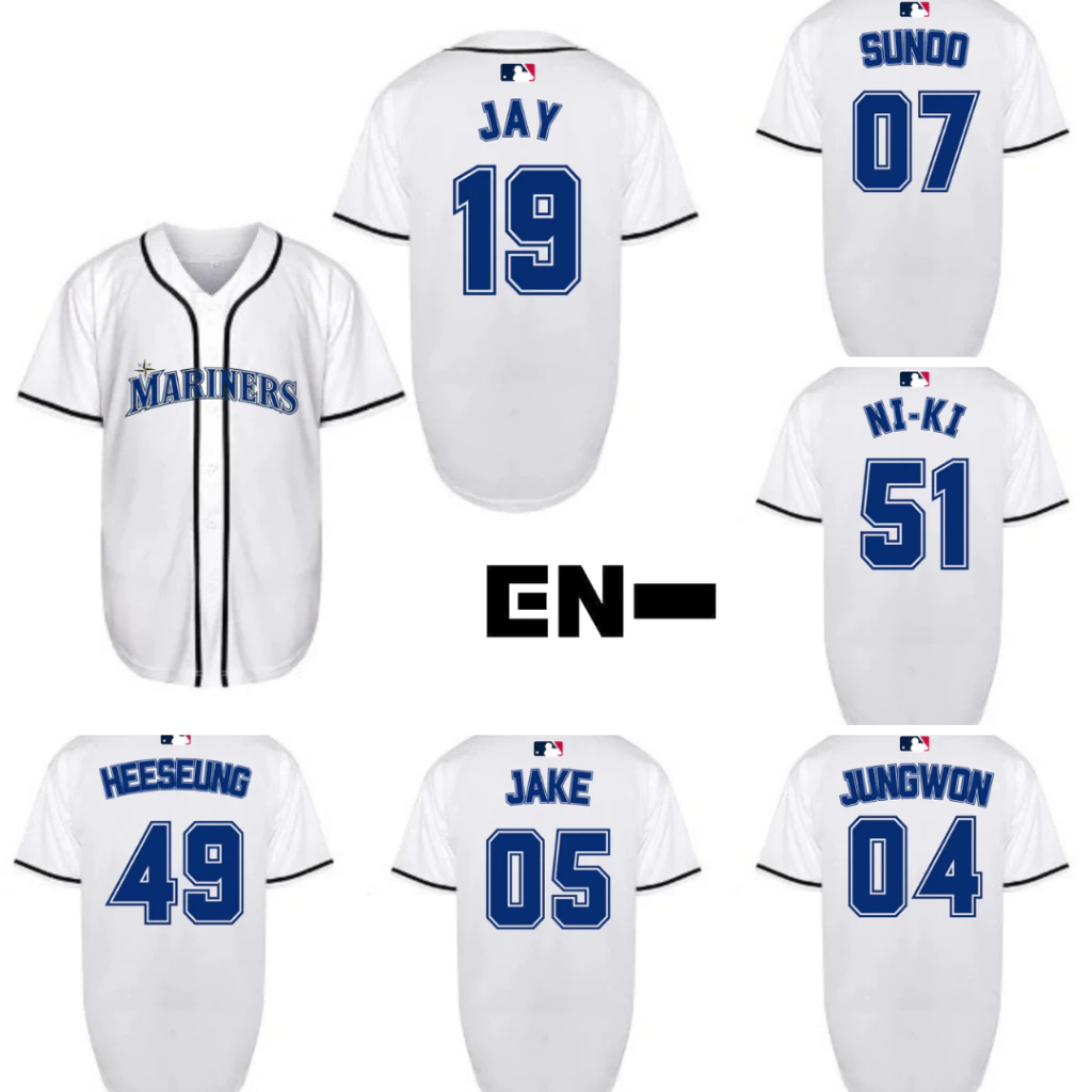 Baju baseball Treasure Kpop Atasan Olahraga Kemeja Softball Jaehyuk Jihoon Haruto Yoshi Korea