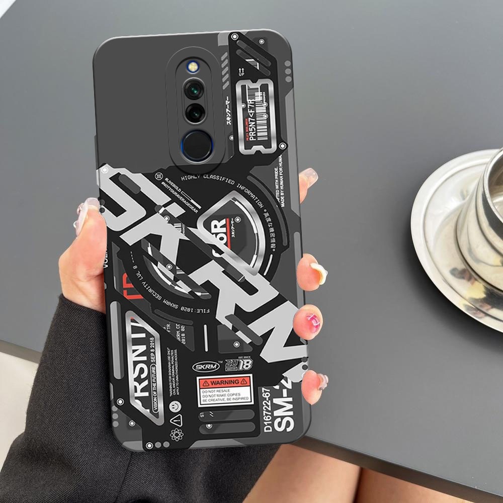 Softcase Xiaomi Redmi 8 - Motif Mesin , Silikon Pro Camera, Casing HP, Pelindung Handphone