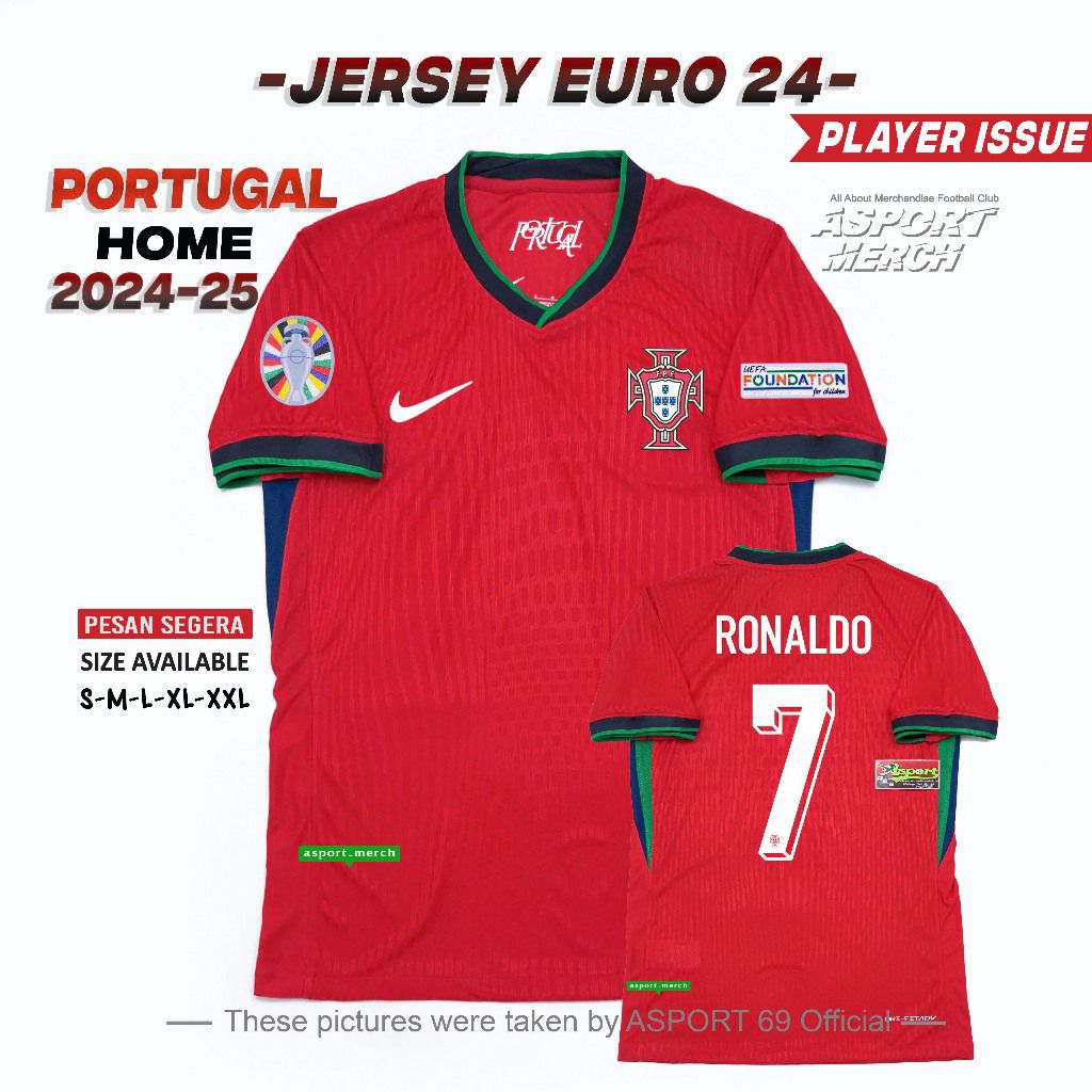 JERSEY PORTUGAL HOME 2024 2025 PLAYER ISSUE JERSEY BOLA PORTUGAL HOME 24 25 PI