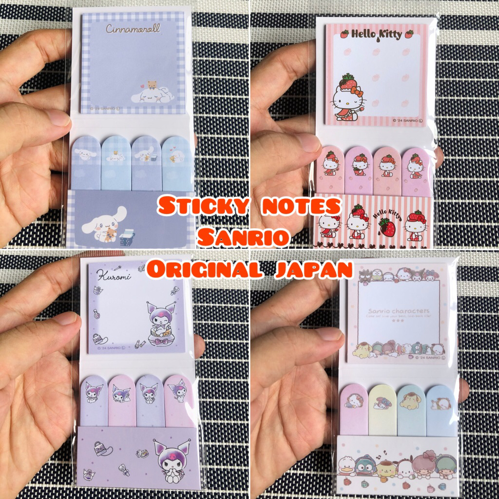 

sanrio sticky notes memo pompompurin cinnamoroll kuromi hangyodon original Japan