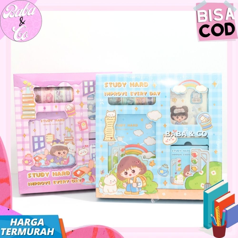 

ghg Jurnal 4 In 1 Study Hard Lucu Unik Paket Jurnaling Buku Imut Study Hard Jurnal 4 In 1 Sweetheart