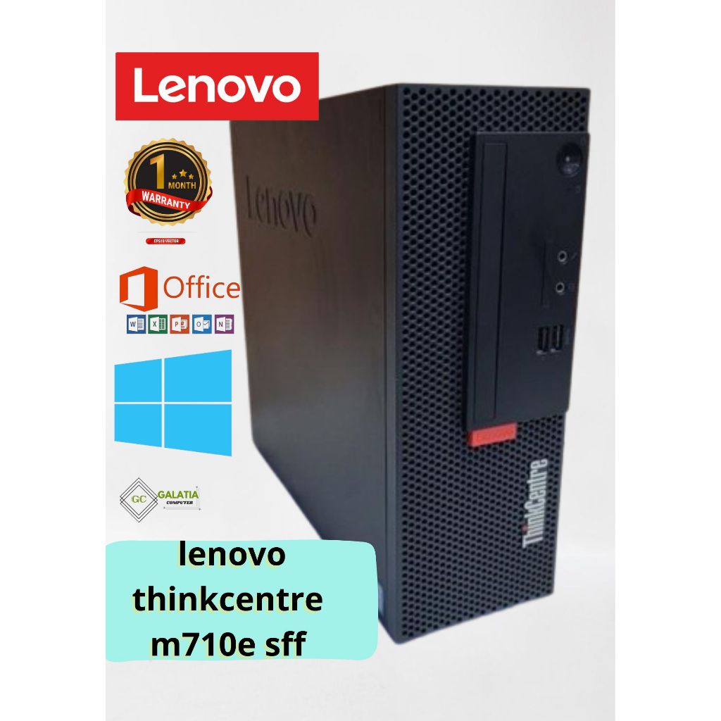 cpu pc lenovo thinkcentre m710e core i5 7500-ram ddr4 8gb-ssd 256gb