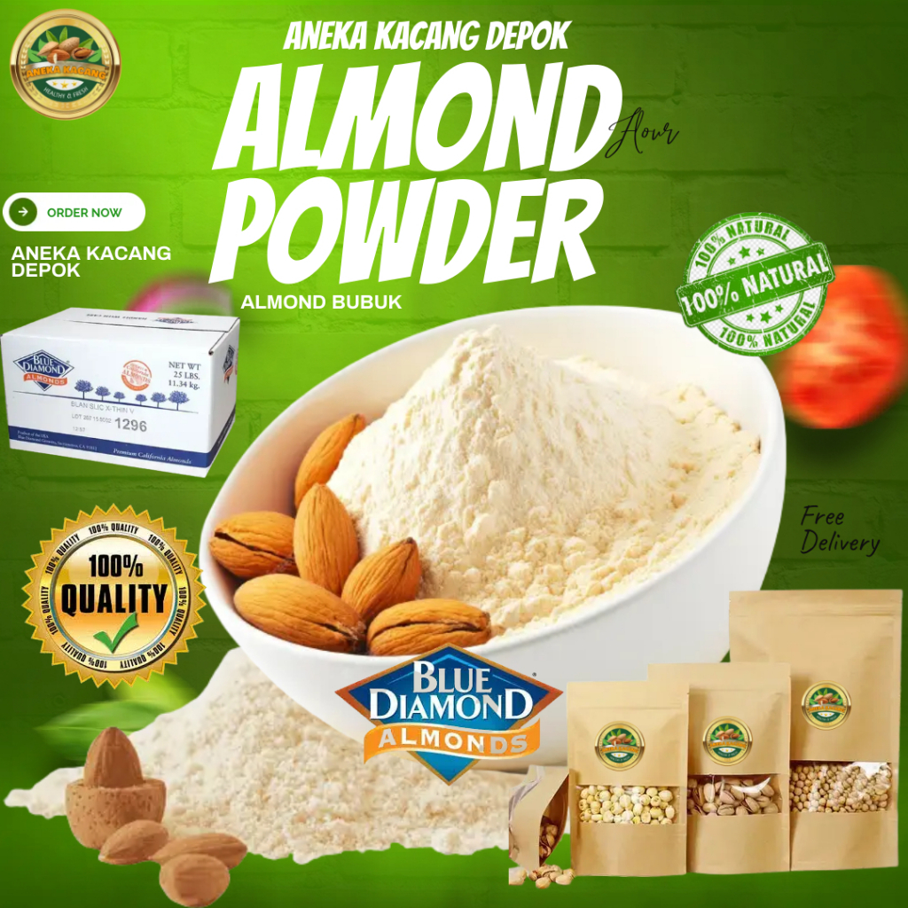 

Tepung Almond / Almond Flour Extra Fine / almond bubuk