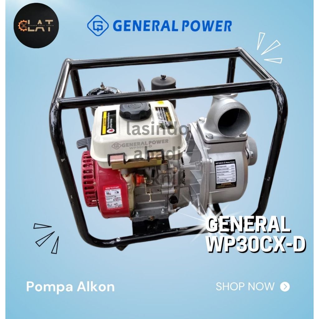 Water Pump 3" WP30CX-D GENERAL SOLAR WP 30 CX - D Mesin Waterpump Alkon
