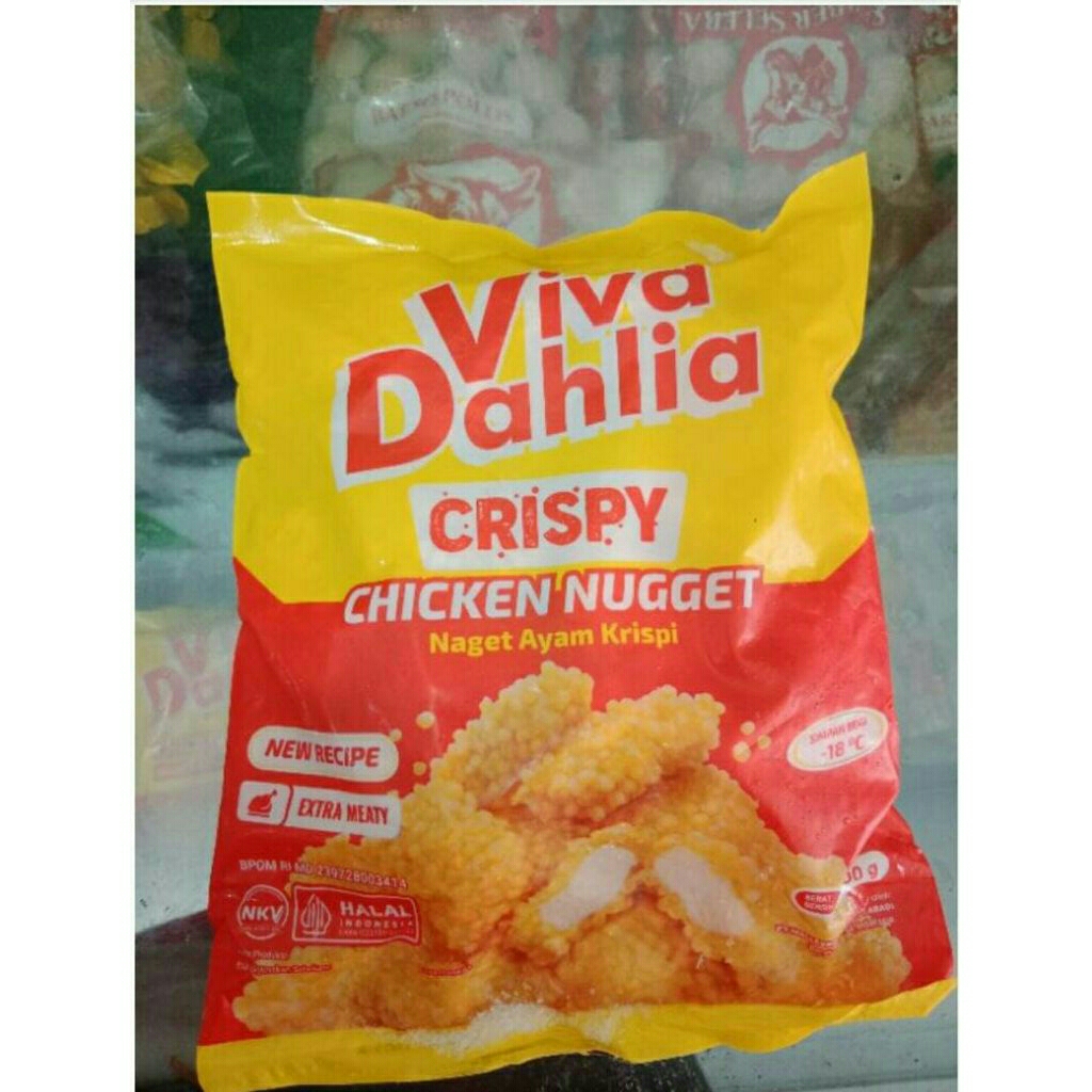 

Viva Dahlia naget crispy 500gr / Nuget Ayam Vida bubble crumb