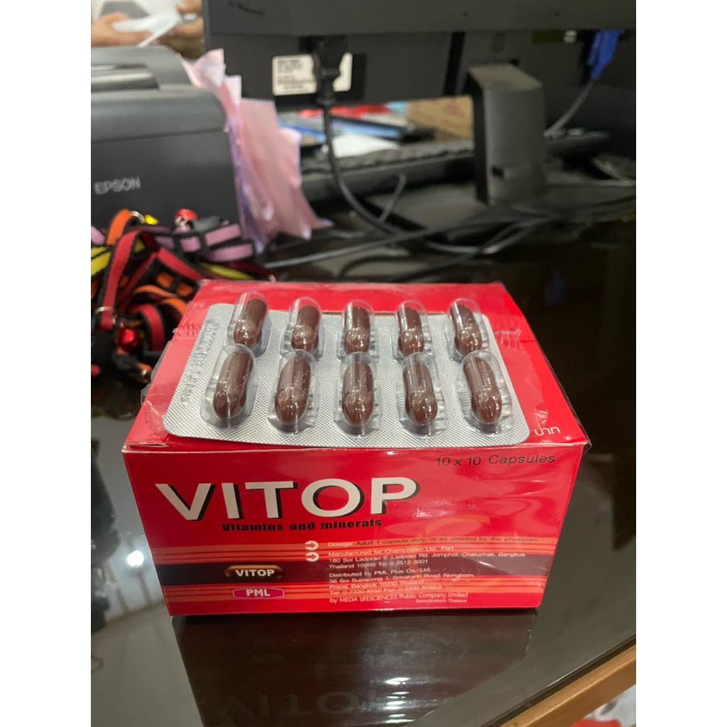 vitop vitamin obat ayam isi 10 kapsul vitamins & minerals obat ayam aduan