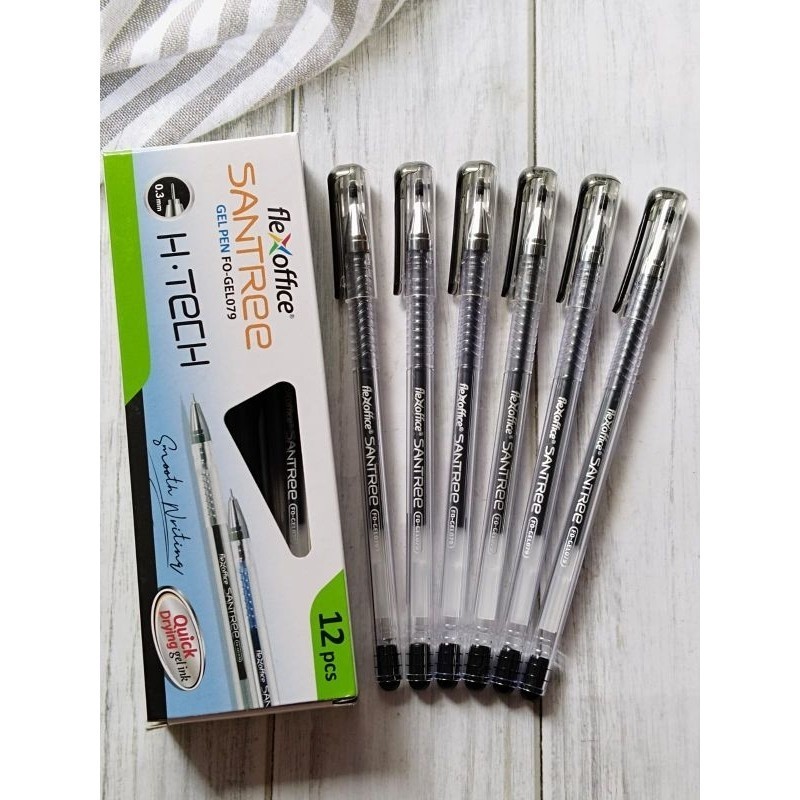 

FLEXOFFICE PENA HI-TECH 0.3 SANTREE FO-GEL079 HITAM
