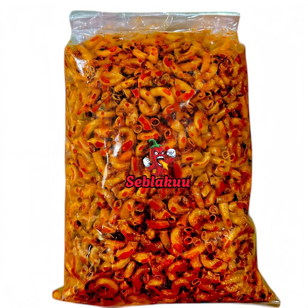 

1kg Makaroni Cikruh Pedas Renyah Gurih Daun Jeruk Ekstra Bumbu Melimpah