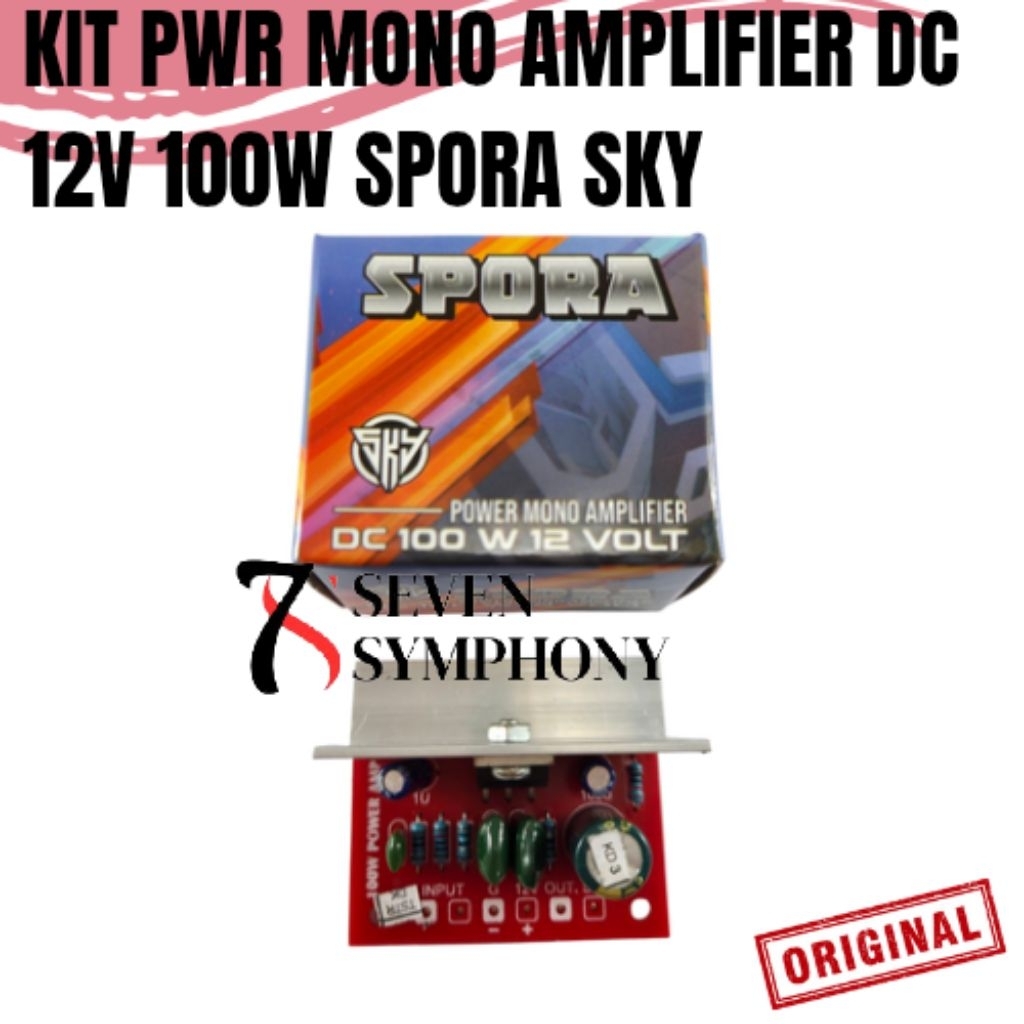 KIT POWER MONO AMPLIFIER DC 12VOLT 100W SPORA SKY TDA 2003